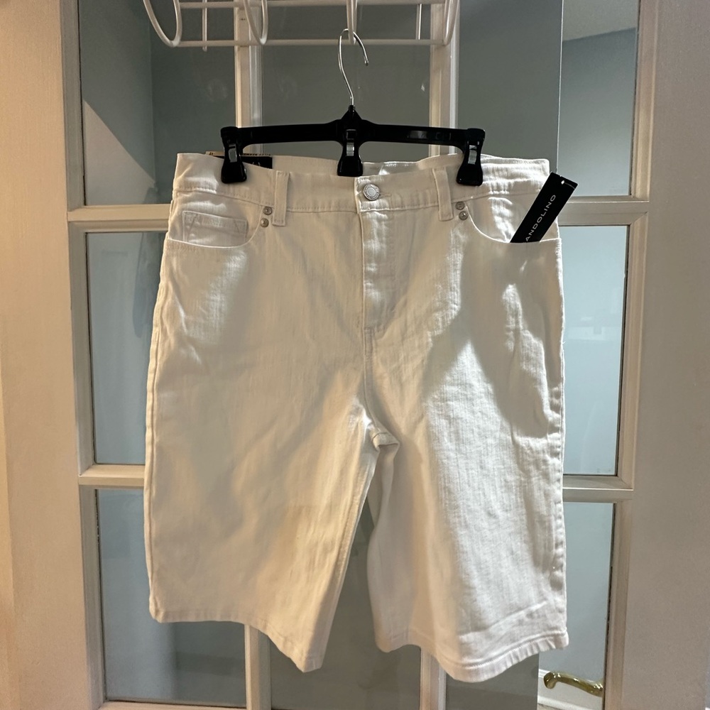 Bandolino Riley Relaxed Bermuda Shorts Womens 12 Relaxed Fit Stretch New - Picture 2 of 9